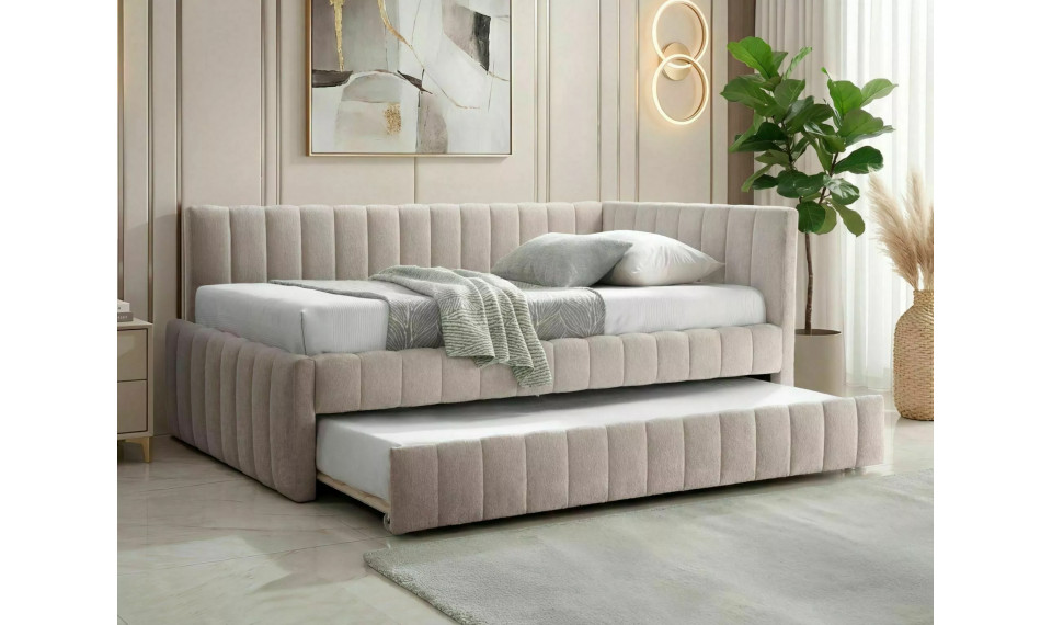 Кровать Alfie Velvet 120x200 бежевый | Кровати | ZIPhome.ee изображение 1