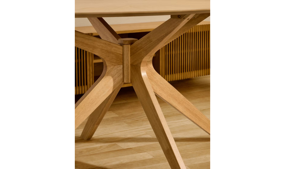 Naanim table in oak veneer, 180 x 110 cm | Tables | ZIPhome.ee image 4