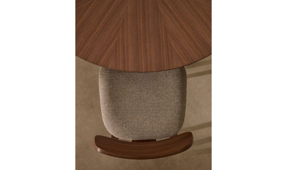 Naanim round table in walnut veneer, Ø 120 cm | Tables | ZIPhome.ee image 2