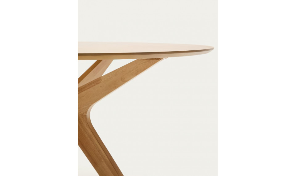 Naanim round table in oak veneer, Ø 120 cm | Tables | ZIPhome.ee image 4