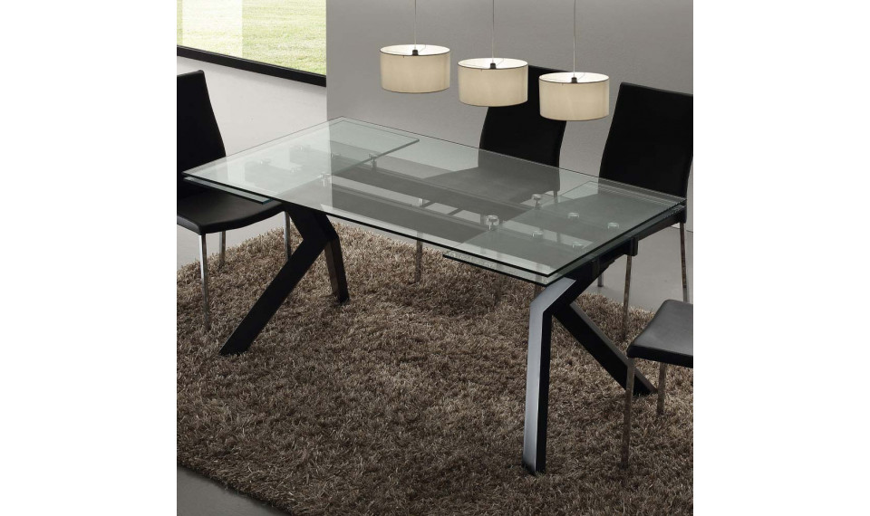 Tokio Glass стол 160/240x90 Nero | Столы | ZIPhome.ee изображение 1