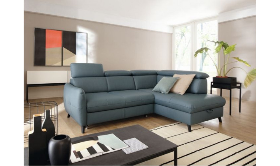 Hugo nurgadiivan-voodi 2F-OTM / BK | 100% kvaliteet Hugo nurgadiivan-voodi 2F-OTM / BK | Pehme mööbel | ZIPhome.ee pilt 1