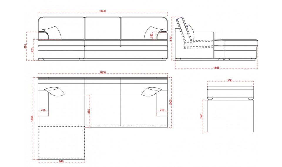 Alabama L-sohva DS V/P | Soft furniture | ZIPhome.ee kuva 3