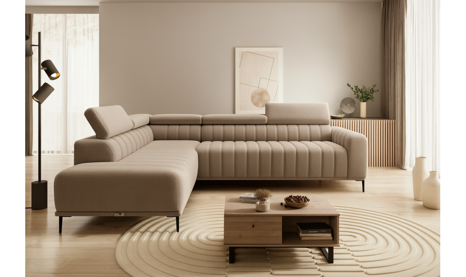 GANDI B Nurgadiivanvoodi, magamiskoht 140x200 | 100% kvaliteet GANDI B Nurgadiivanvoodi, magamiskoht 140x200 | Pehme mööbel | ZIPhome.ee pilt 1