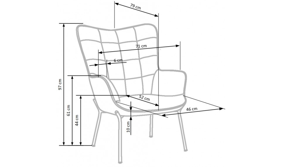 CASTEL armchair | 100% Quality CASTEL armchair | Armchairs | ZIPhome.ee image 2