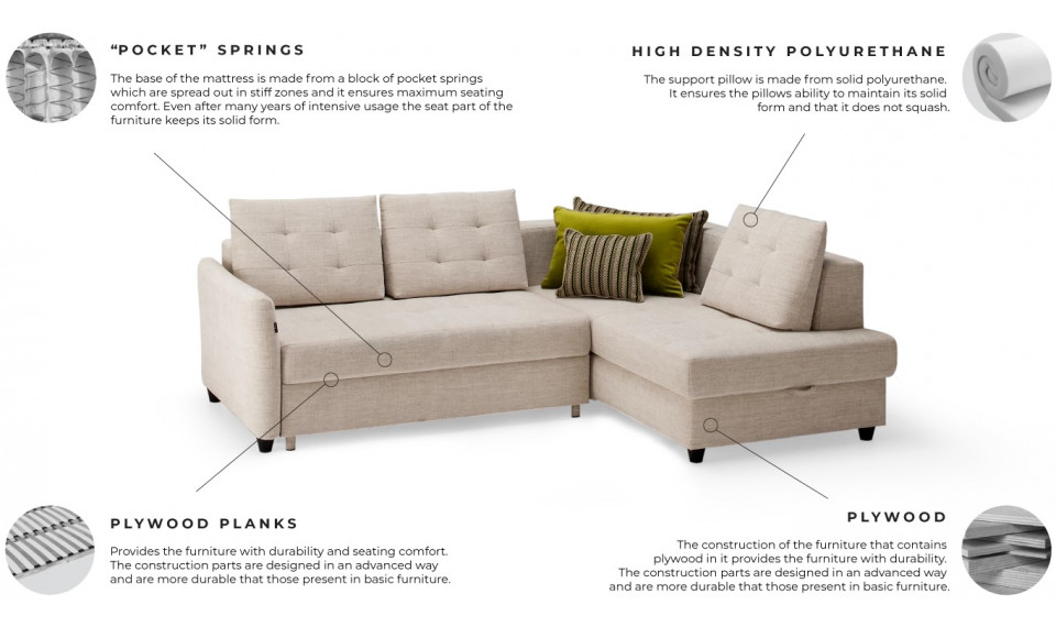 BRUTO угловой диван-кровать | Мягкая мебель | ZIPhome.ee изображение 2