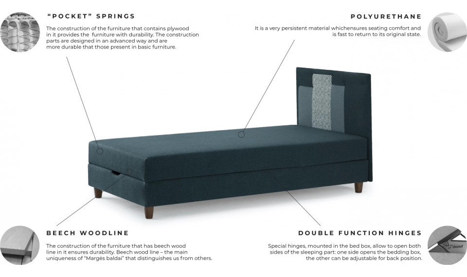 ROCK 90 кушетка | Мягкая мебель | ZIPhome.ee изображение 7