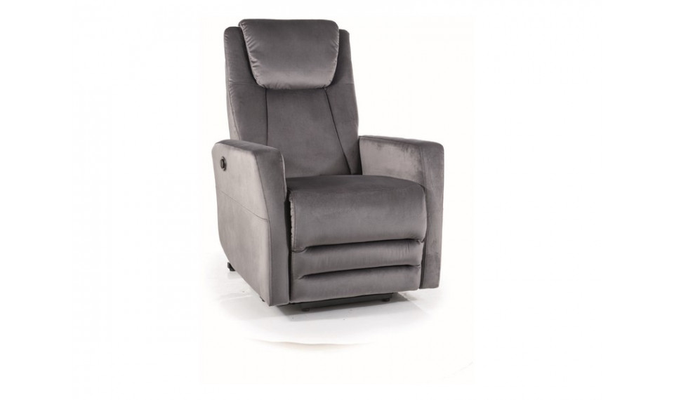 ADONIS Recliner Velvet Bluvel 14 gray | 100% Quality ADONIS Recliner Velvet Bluvel 14 gray | Armchairs | ZIPhome.ee image 1