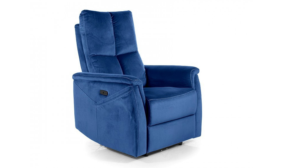 Armchair NEPTUN M VELVET BLUVEL 86 navy blue, with massage function | 100% laatu Armchair NEPTUN M VELVET BLUVEL 86 navy blue, with massage function | Nojatuolit | ZIPhome.ee kuva 1