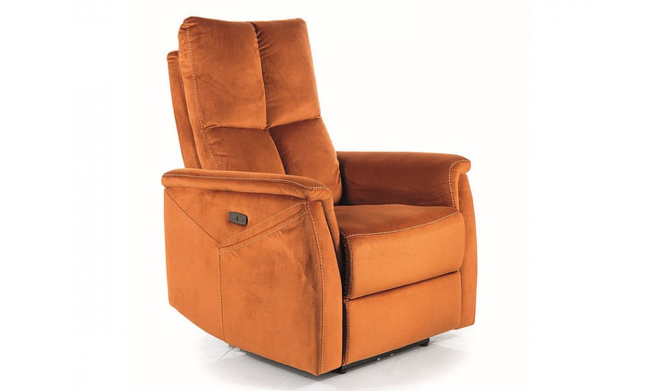 Armchair NEPTUN M VELVET BLUVEL 4215 cinnamon, with massage function | 100% laatu Armchair NEPTUN M VELVET BLUVEL 4215 cinnamon, with massage function | Nojatuolit | ZIPhome.ee kuva 1
