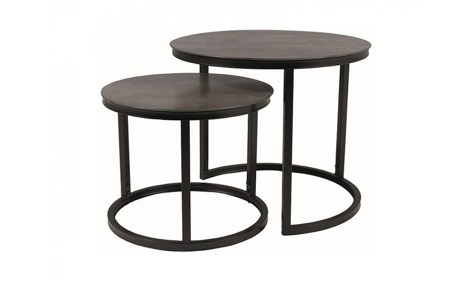 ATLANTA A II coffee table set gray/black | Сoffee tables | ZIPhome.ee image 1