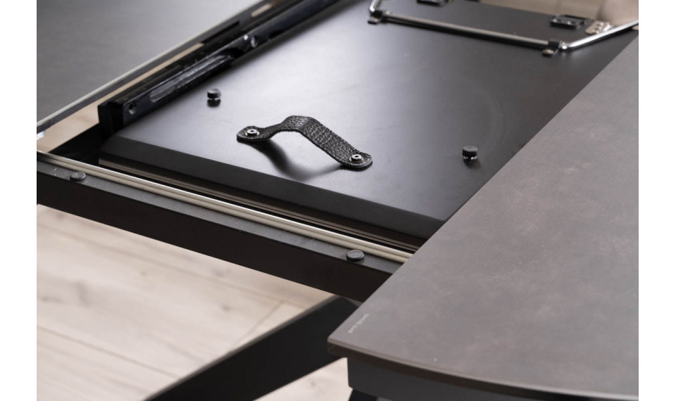 SALVADORE Раздвижной 180-260 Обеденный стол, серый, эффект мрамора / черный | Столы | ZIPhome.ee изображение 3