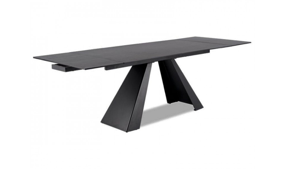 SALVADORE Раздвижной 160-240 Обеденный стол, серый, эффект мрамора / черный | Столы | ZIPhome.ee изображение 1