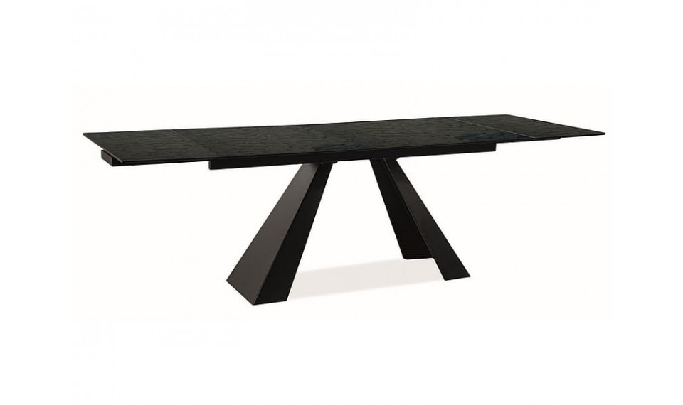 SALVADORE Раздвижной 160-240 Обеденный стол, Расплавленное стекло / черный | Столы | ZIPhome.ee изображение 3