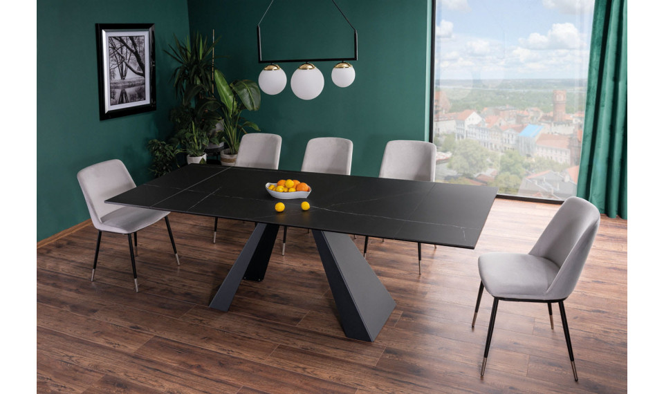 SALVADORE Раздвижной 160-240 Обеденный стол, Сахара нуар / черный | Столы | ZIPhome.ee изображение 3