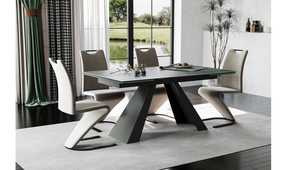 SALVADORE Раздвижной 160-240 Обеденный стол, Ossido Verde / черный | Столы | ZIPhome.ee изображение 4
