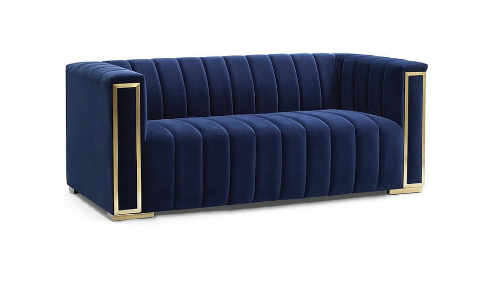 VOGUE 2 Диван VELVET Tap.202 синий/золото | Мягкая мебель | ZIPhome.ee изображение 1