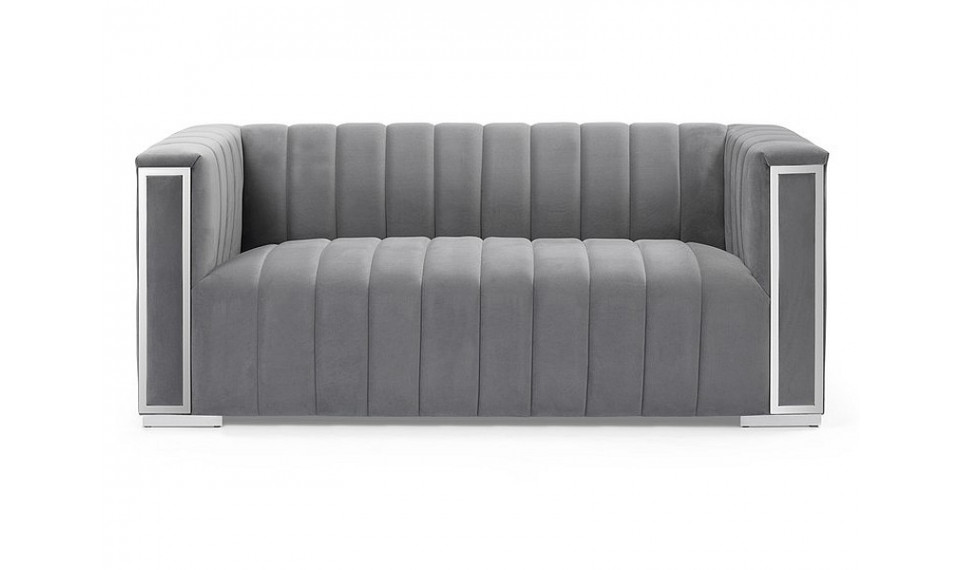 VOGUE 2 Диван VELVET Tap.203 серый/серебро | Мягкая мебель | ZIPhome.ee изображение 2