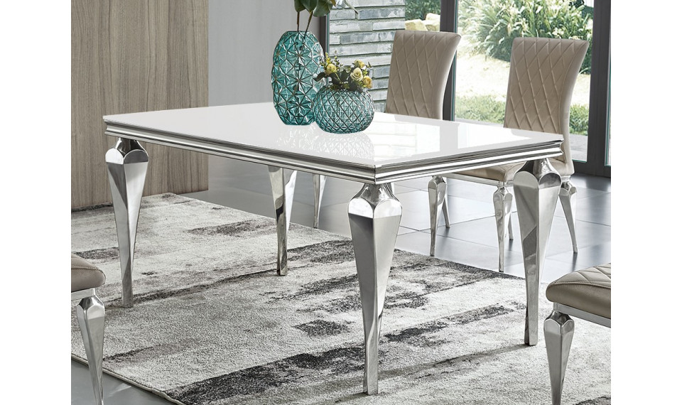 Söögilaud TH951-1 silver / white | Lauad | ZIPhome.ee pilt 1