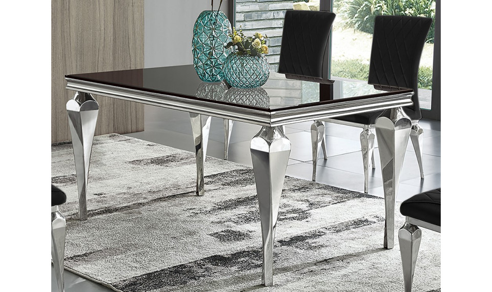 Dining table TH951 silver / black | Tables | ZIPhome.ee image 2