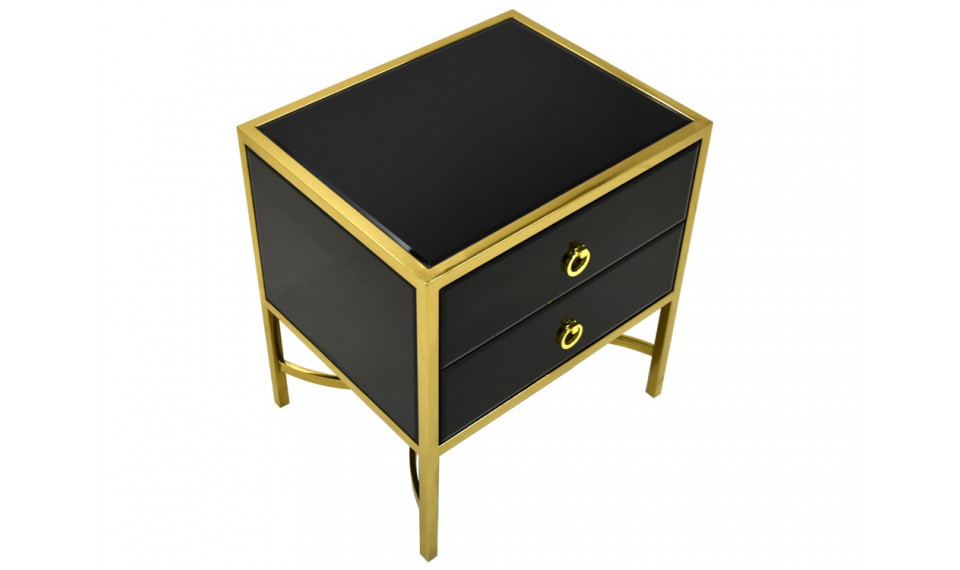 Прикроватная тумбочка LW6072 gold/black | Прикроватные тумбочки | ZIPhome.ee изображение 2