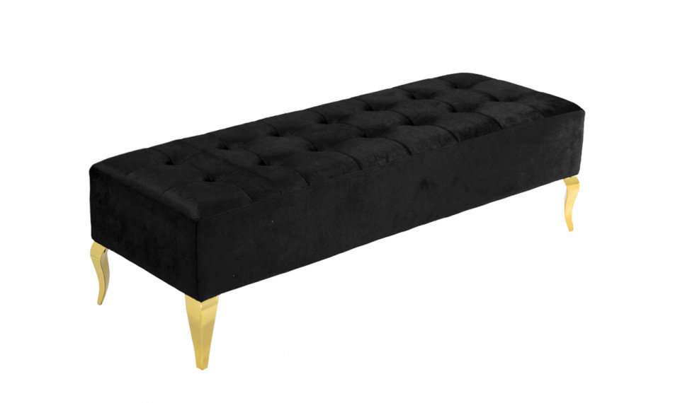 Jalkarahi POUF006 gold / black | Soft furniture | ZIPhome.ee kuva 1
