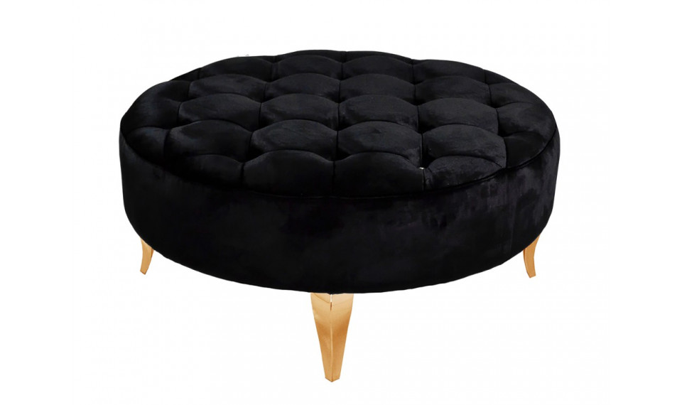 Jalkarahi POUF004 gold / black crystals | Soft furniture | ZIPhome.ee kuva 1