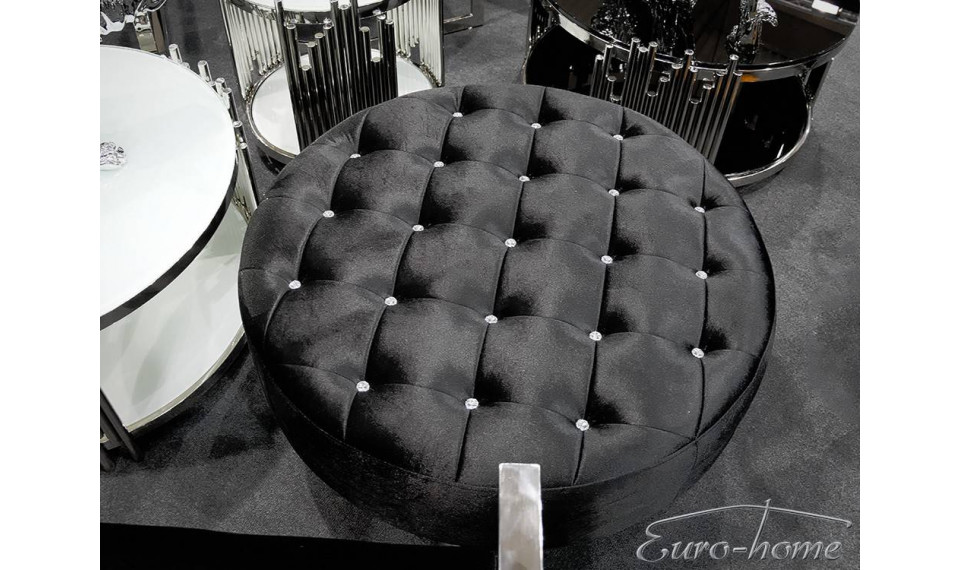 Jalkarahi POUF004 silver / black crystals | Soft furniture | ZIPhome.ee kuva 4