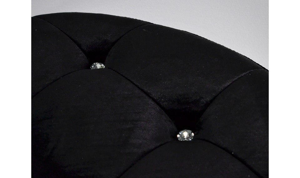 Jalkarahi POUF004 silver / black crystals | Soft furniture | ZIPhome.ee kuva 2