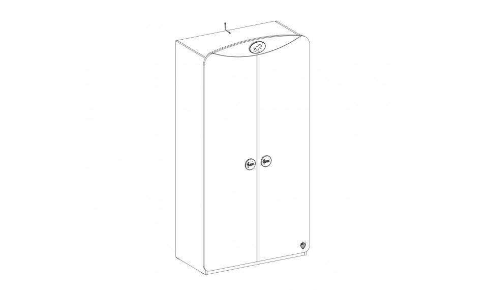 BABY COTTON 2-дверный шкаф | Baby Cotton | ZIPhome.ee изображение 3