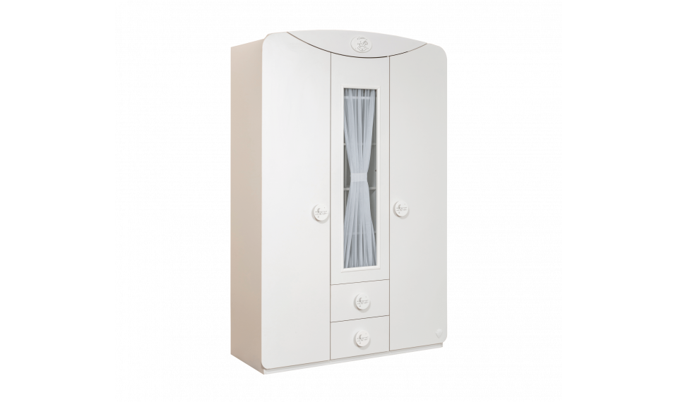 BABY COTTON 3-ustega riidekapp aknaga | Laste riidekapid | ZIPhome.ee pilt 1