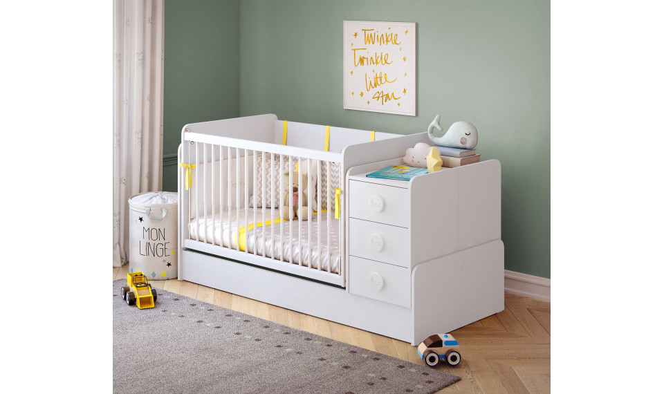 BABY COTTON SWINGING-CONVERTIBLE BABY BED (70x115-70x160 cm) | Baby beds | ZIPhome.ee image 1