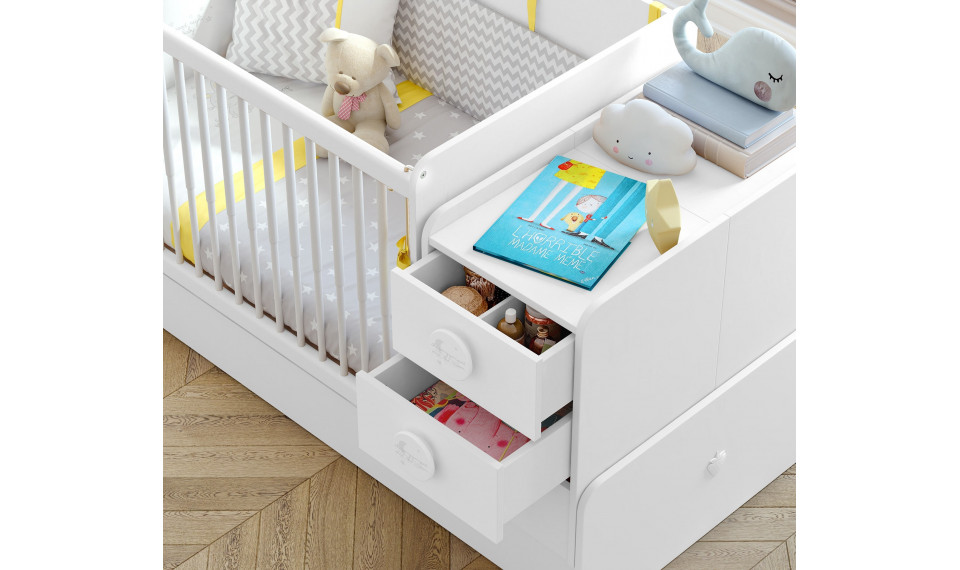 BABY COTTON SWINGING-CONVERTIBLE BABY BED (70x115-70x160 cm) | Baby beds | ZIPhome.ee image 4