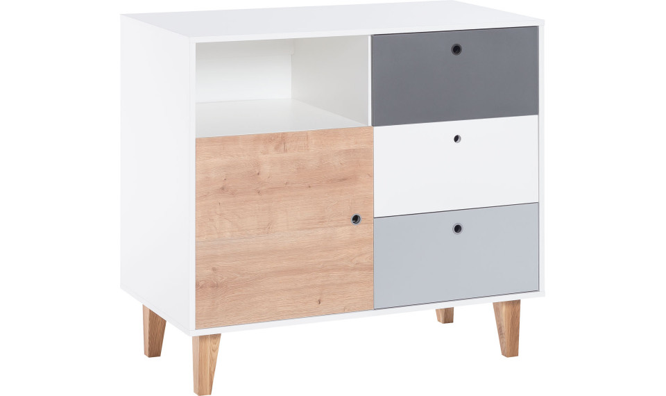 Dresser Concept by VOX II BV white/white/graphite/grey/oak | Concept | ZIPhome.ee kuva 1