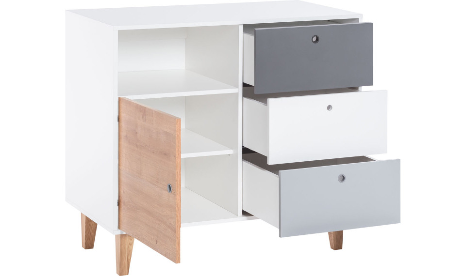 Dresser Concept by VOX II BV white/white/graphite/grey/oak | Concept | ZIPhome.ee kuva 2