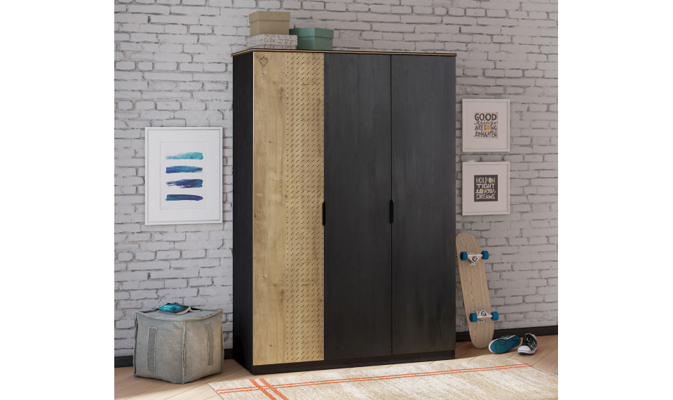 BLACK 3-дверный шкаф | Black | ZIPhome.ee изображение 3