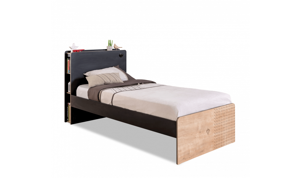 BLACK BED (100x200 cm) | Lasten sängyt | ZIPhome.ee kuva 1