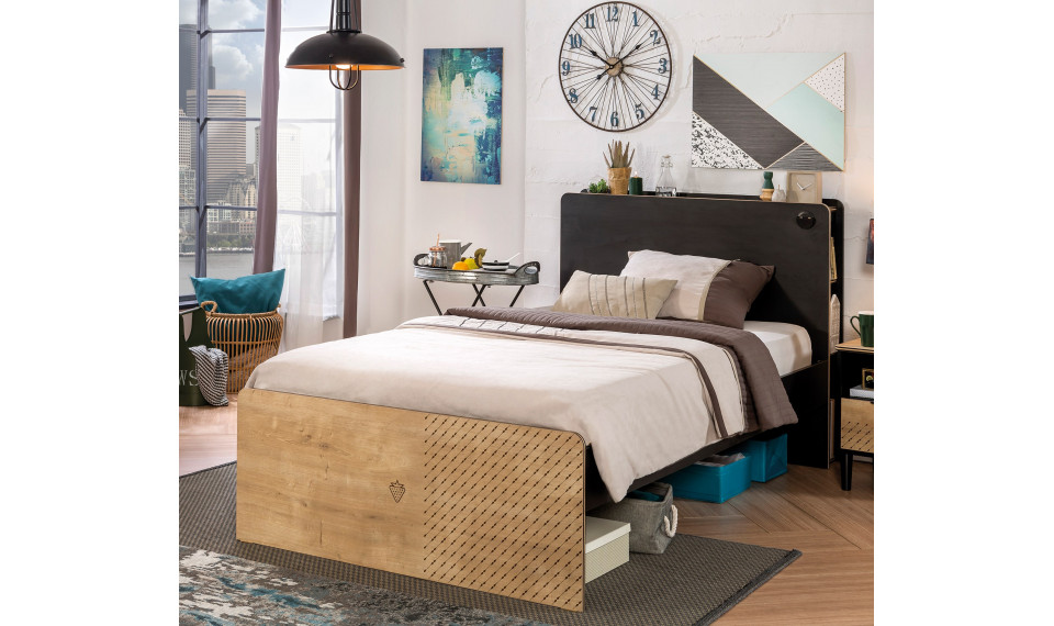 BLACK BED (120x200 cm) | Lasten sängyt | ZIPhome.ee kuva 2