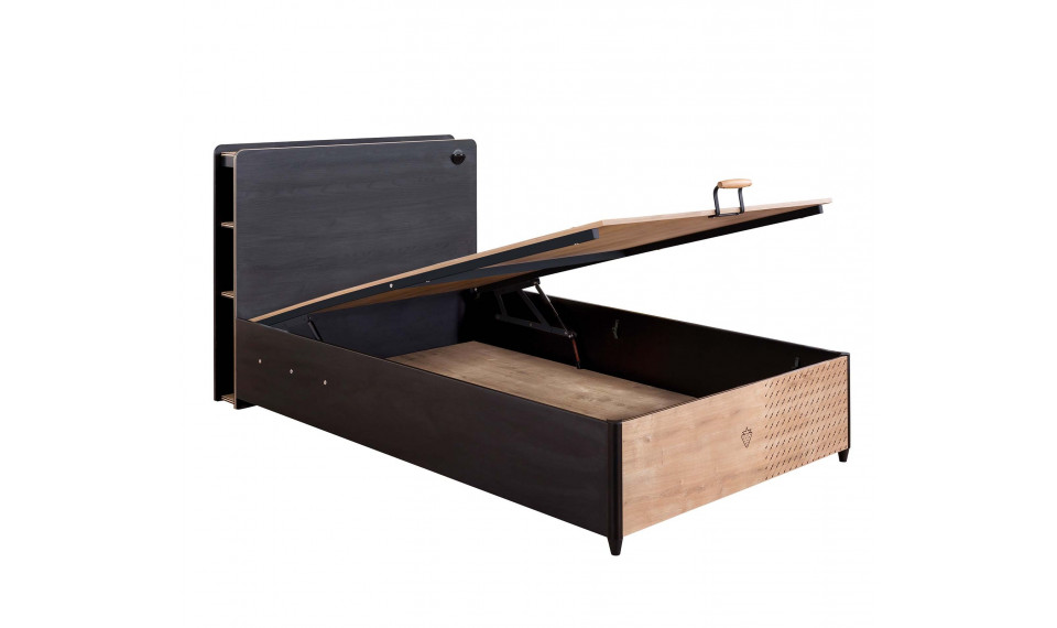 BLACK voodi pesukastiga ja tõstemehhanismiga (120x200 cm) | Laste voodid | ZIPhome.ee pilt 5