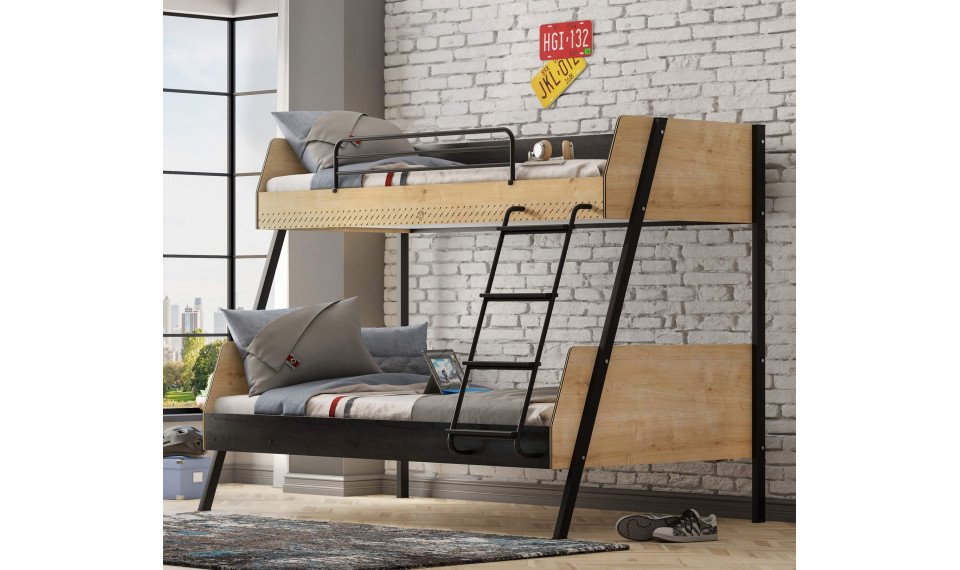 BLACK большая двухъярусная кровать (90x200-120x200 cm) | Двухъярусные кровати | ZIPhome.ee изображение 2