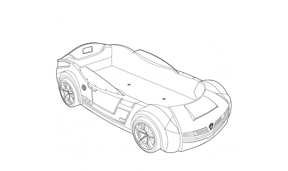 BITURBO CARBED (RED) (90x195 cm) | Lasten sängyt | ZIPhome.ee kuva 6