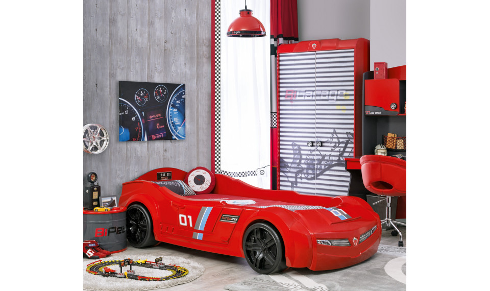 TURBO MAX auto-voodi (punane) (90x195 cm) | Laste voodid | ZIPhome.ee pilt 2