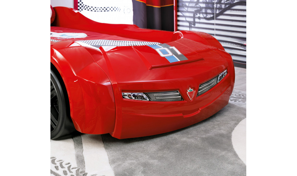 TURBO MAX auto-voodi (punane) (90x195 cm) | Laste voodid | ZIPhome.ee pilt 3