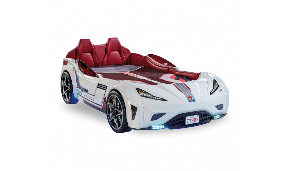 GTS auto-voodi (valge) (99x191 cm) | Laste voodid | ZIPhome.ee pilt 1