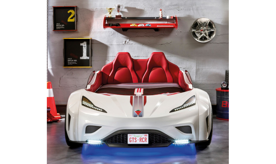 GTS auto-voodi (valge) (99x191 cm) | Laste voodid | ZIPhome.ee pilt 5