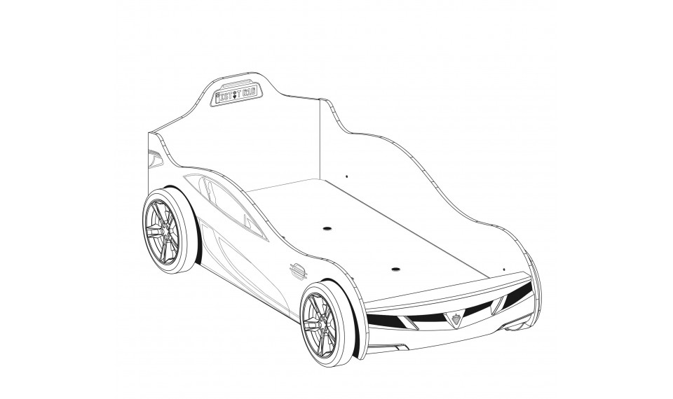 COUPE CARBED (RED) (90x190 cm) | Lasten sängyt | ZIPhome.ee kuva 2