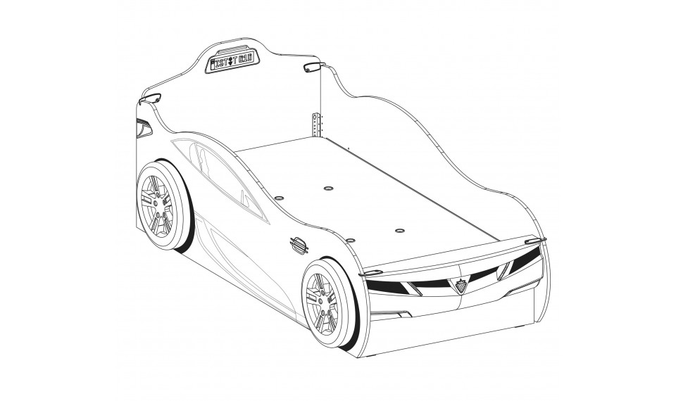 COUPE CARBED (WITH FRIEND BED) (RED) (90x190 - 90x180 cm) | Children beds | ZIPhome.ee image 4