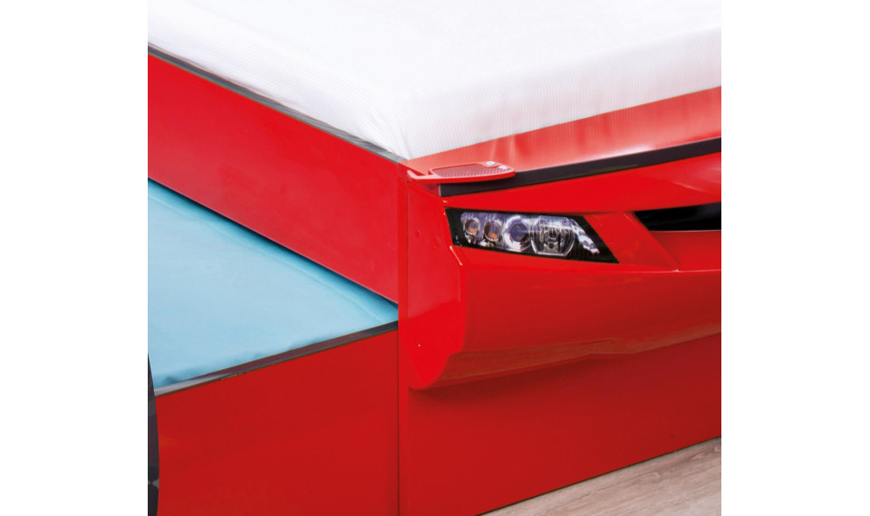 COUPE CARBED (WITH FRIEND BED) (RED) (90x190 - 90x180 cm) | Children beds | ZIPhome.ee image 2