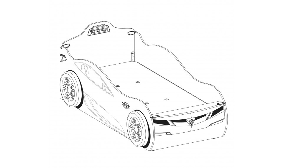 COUPE CARBED (WITH FRIEND BED) (WHITE) (90x190 - 90x180 cm) | Lasten sängyt | ZIPhome.ee kuva 3
