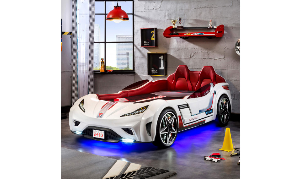 GTE auto-voodi valge (99x191 cm) | Laste voodid | ZIPhome.ee kuva 3